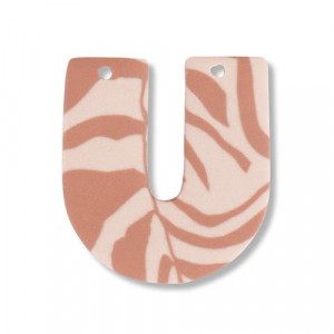 hangers van polymeer U-shaped Light peach pink-light brown