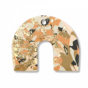 hangers van polymeer arch Brown-pink-white-gold