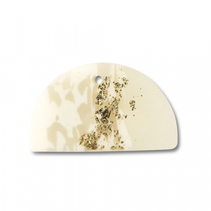 hangers van polymeer semicircle Off white-beige-gold