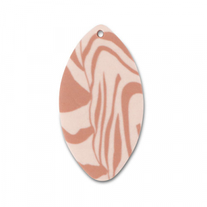 hangers van polymeer leaf Light peach pink-light brown