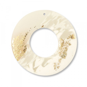 hangers van polymeer round Off white-beige-gold
