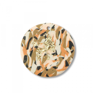 hangers van polymeer round Brown-pink-white-gold