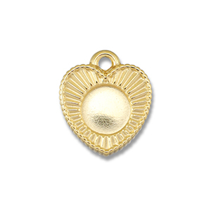 BY31&reg; Bedels van Stainless steel Roestvrij staal (RVS) met setting voor SS30 flatback Gold