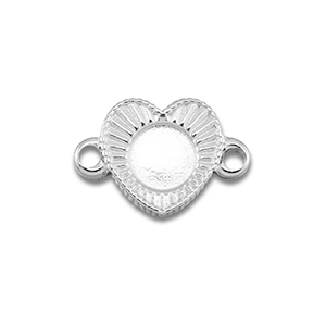 BY31&reg; Tussenstuk van Stainless steel Roestvrij staal (RVS) met setting voor SS16 flatback Silver