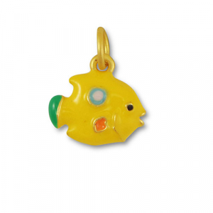 Metaal bedels fish Yellow-gold