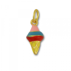 Metaal bedels ice lolly Multicolour-gold