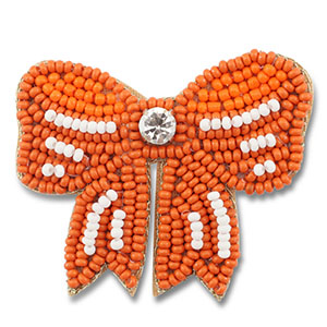 Broches bow Orange-white