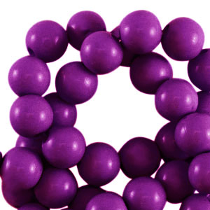 6 mm kralen van acryl shiny Aubergine purple