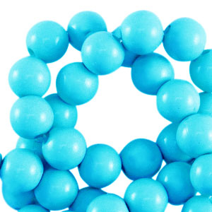 4 mm kralen van acryl shiny Turquoise blue