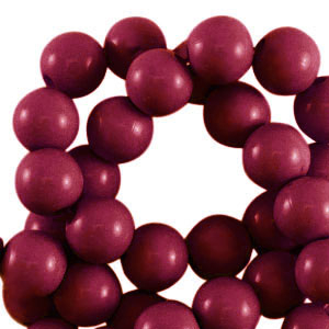 4 mm kralen van acryl shiny Cherry red