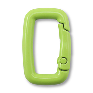 Gekleurde onderdelen voor sleutelhanger rectangle Green