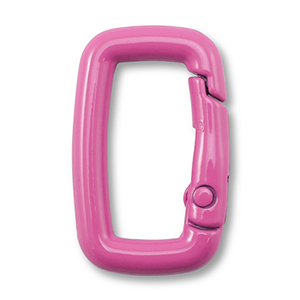 Gekleurde onderdelen voor sleutelhanger rectangle Magenta pink