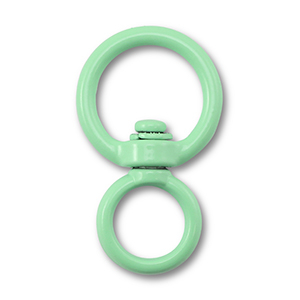 Gekleurde onderdelen voor sleutelhanger round Mint green