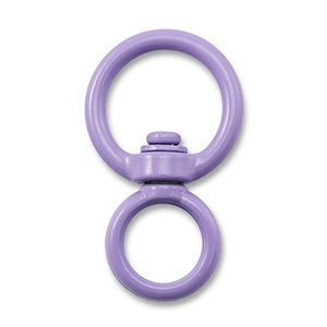 Gekleurde onderdelen voor sleutelhanger round Purple