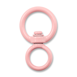 Gekleurde onderdelen voor sleutelhanger round Light pink