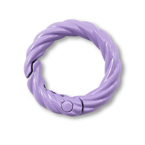 Gekleurde onderdelen voor sleutelhanger ring Purple