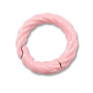 Gekleurde onderdelen voor sleutelhanger ring Light pink