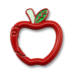 Gekleurde onderdelen voor sleutelhanger apple Red-green