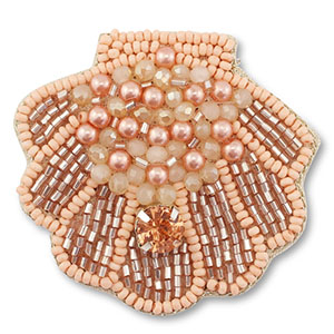 Broches shell Light peach