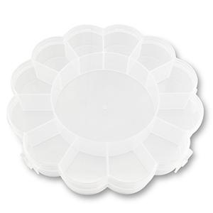 Sieraden display opbergbox 13 vaks flower Transparent