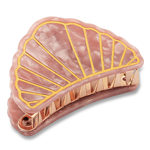 Haaraccessoires haarklem shell Vintage pink-gold