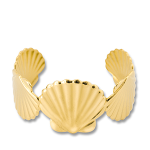 Armbanden van Stainless steel Roestvrij staal (RVS) bangle shell Gold