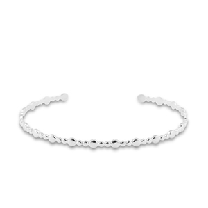 Armbanden van Stainless steel Roestvrij staal (RVS) bangle Silver