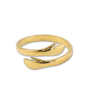 Ringen van Stainless steel Roestvrij staal (RVS) hands Gold