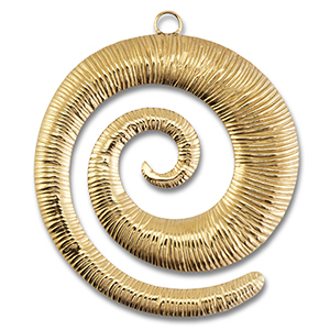 Hangers van Stainless steel Roestvrij staal (RVS) spiral Gold