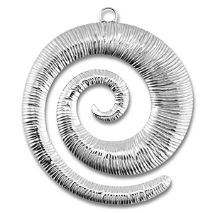 Hangers van Stainless steel Roestvrij staal (RVS) spiral Silver