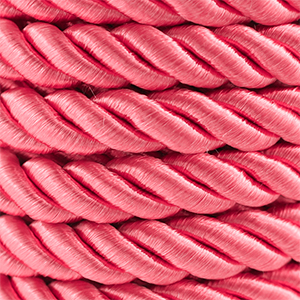 Musthave koord twisted 10mm Light red