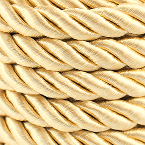 Musthave koord twisted 10mm Light gold
