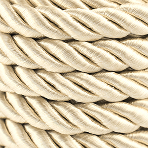 Musthave koord twisted 10mm Champagne gold