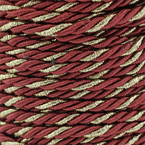 Musthave koord twisted 3mm Warm red-gold