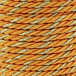 Musthave koord twisted 3mm Orange-gold