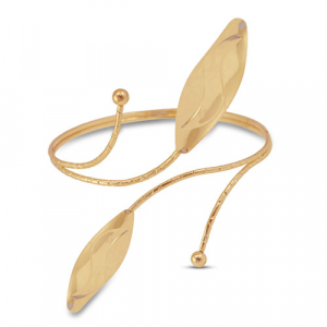 Arm cuff leaf Gold