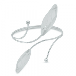 Arm cuff leaf Silver