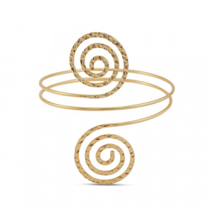 Arm cuff spiral Gold