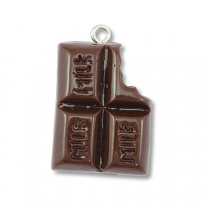 Hangers van resin chocolate Dark brown