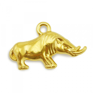 Bedels van Stainless steel Roestvrij staal (RVS) rhino Gold