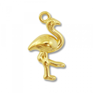 Bedels van Stainless steel Roestvrij staal (RVS) flamingo Gold