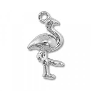 Bedels van Stainless steel Roestvrij staal (RVS) flamingo Silver