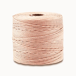 Nylon S-Lon rijgdraad 0.5mm Nude pink
