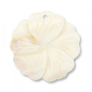 Schelp hanger flower White (natuurlijke kleur schelp)