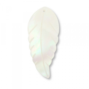 Schelp hanger leaf White (natuurlijke kleur schelp)