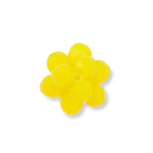Hangers van facet flower Yellow