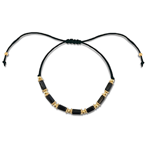 Musthave armbanden mixed beads Black-gold
