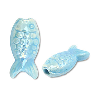 Grieks keramiek DQ fish Light blue