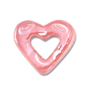 Grieks keramiek DQ heart Mauve pink