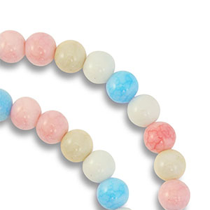 Glaskralen 6 mm Multicolor